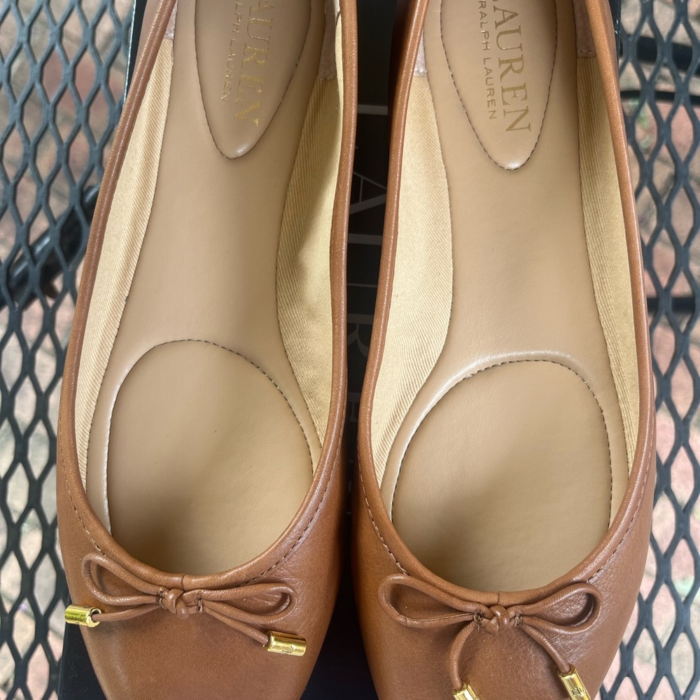 Ralph Lauren Jayna Leather Ballet Flat Size 6.5 M - Picture 5 of 7